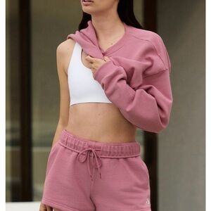 ALO Yoga Accolade Shorts Pink Wild Rose Small